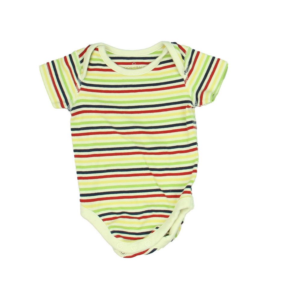 Moon And Back Boys Red | Blue | Yellow Striped Onesie size: 0-3 Months